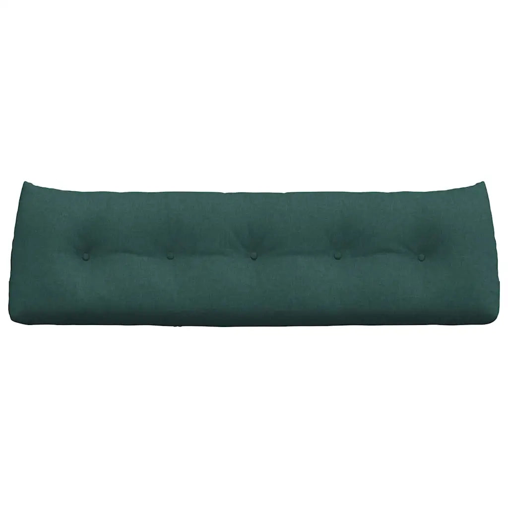 Cuscino per Schiena | Cuscino dorsale Verde Scuro 160 x 24 x 50 cm Tessuto