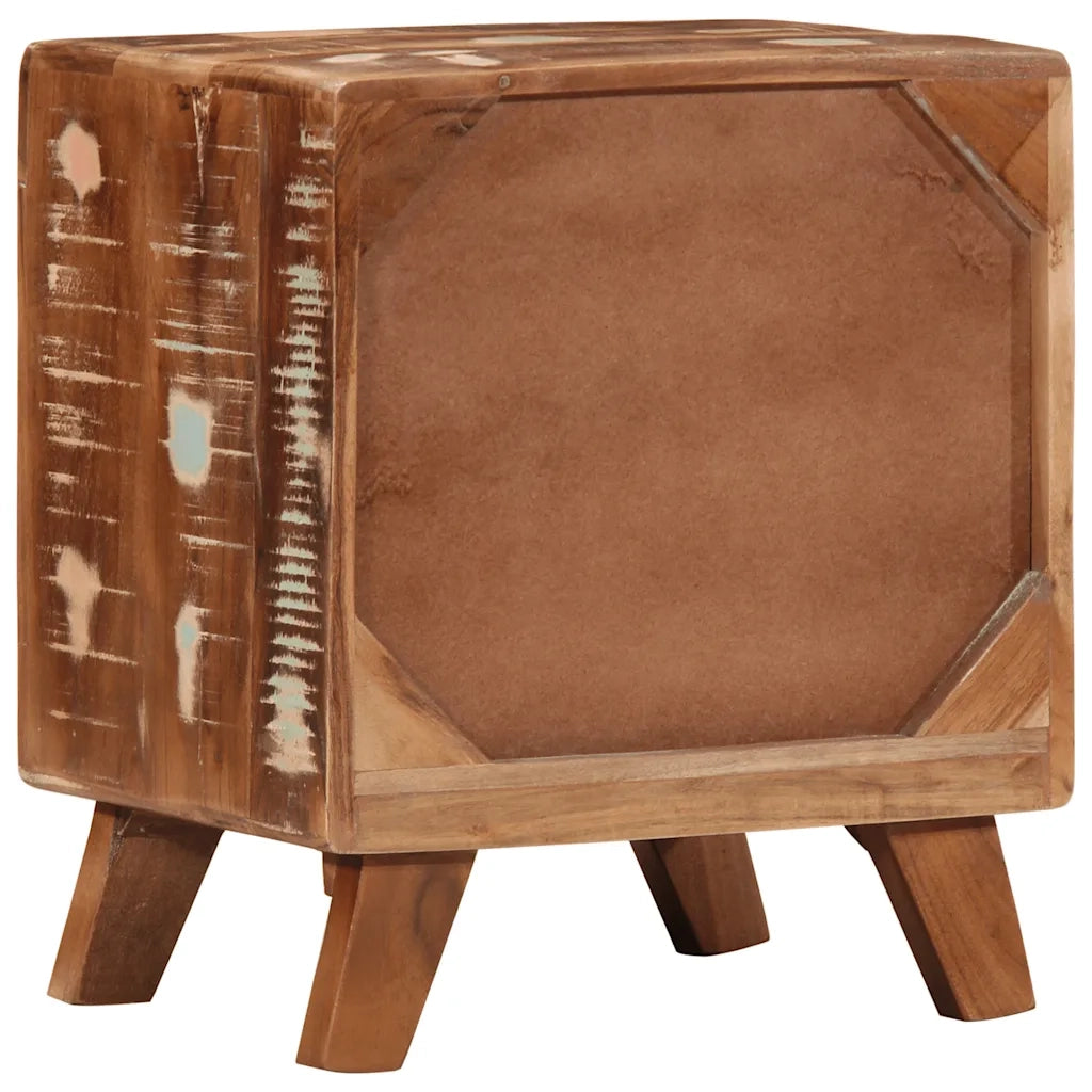 Comodino 40x32x46 cm in Legno Massello di Recupero 4104509