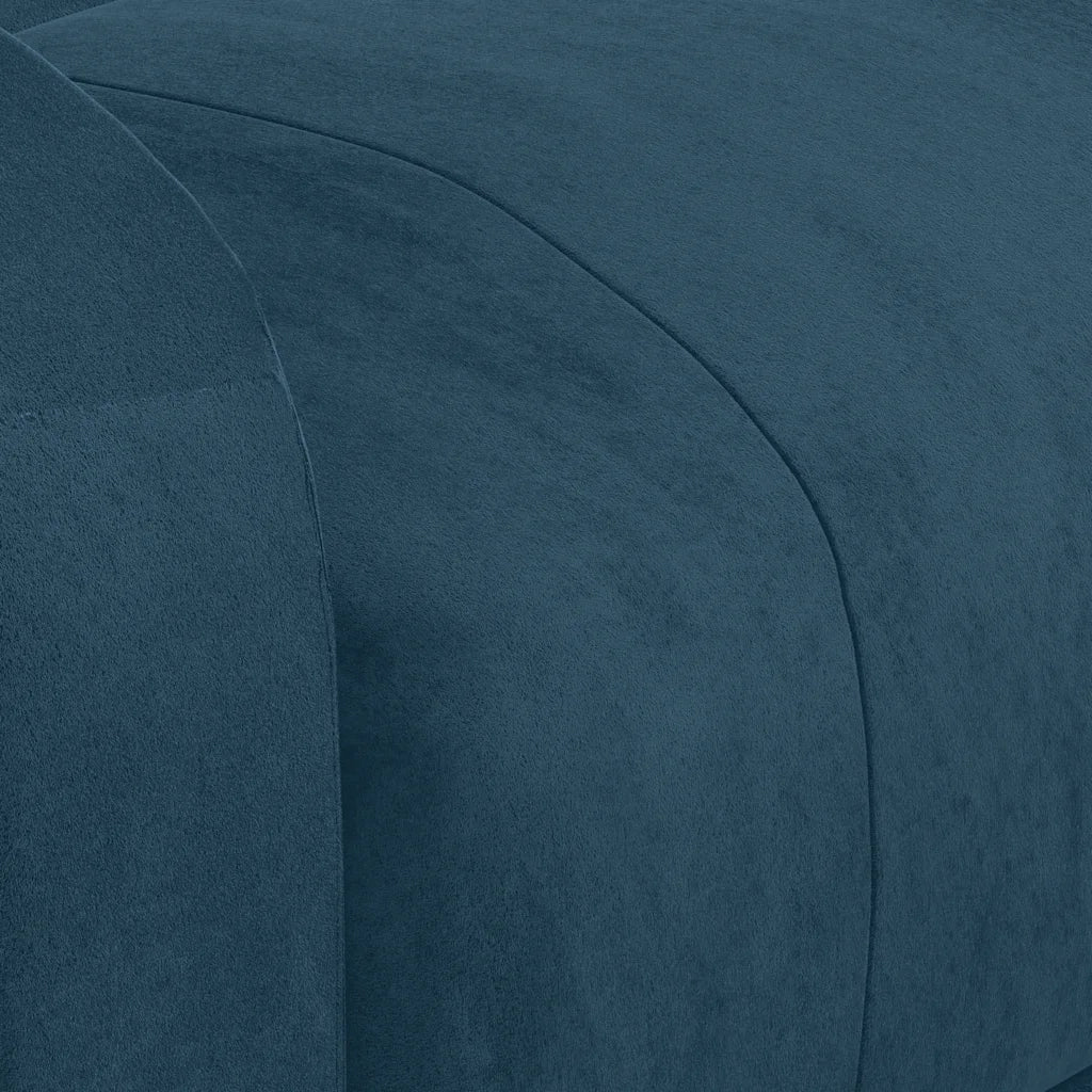 Poltrona Massaggiante Blu in Velluto