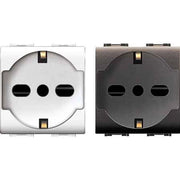 PRESA ITALIANA/TEDESCA 'MYLIFE' 10/16A 250V 2P+T - Bianco - EC ELETTROCANALI