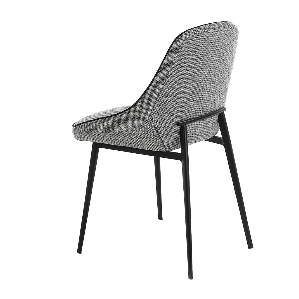 Sedia in tessuto grigio