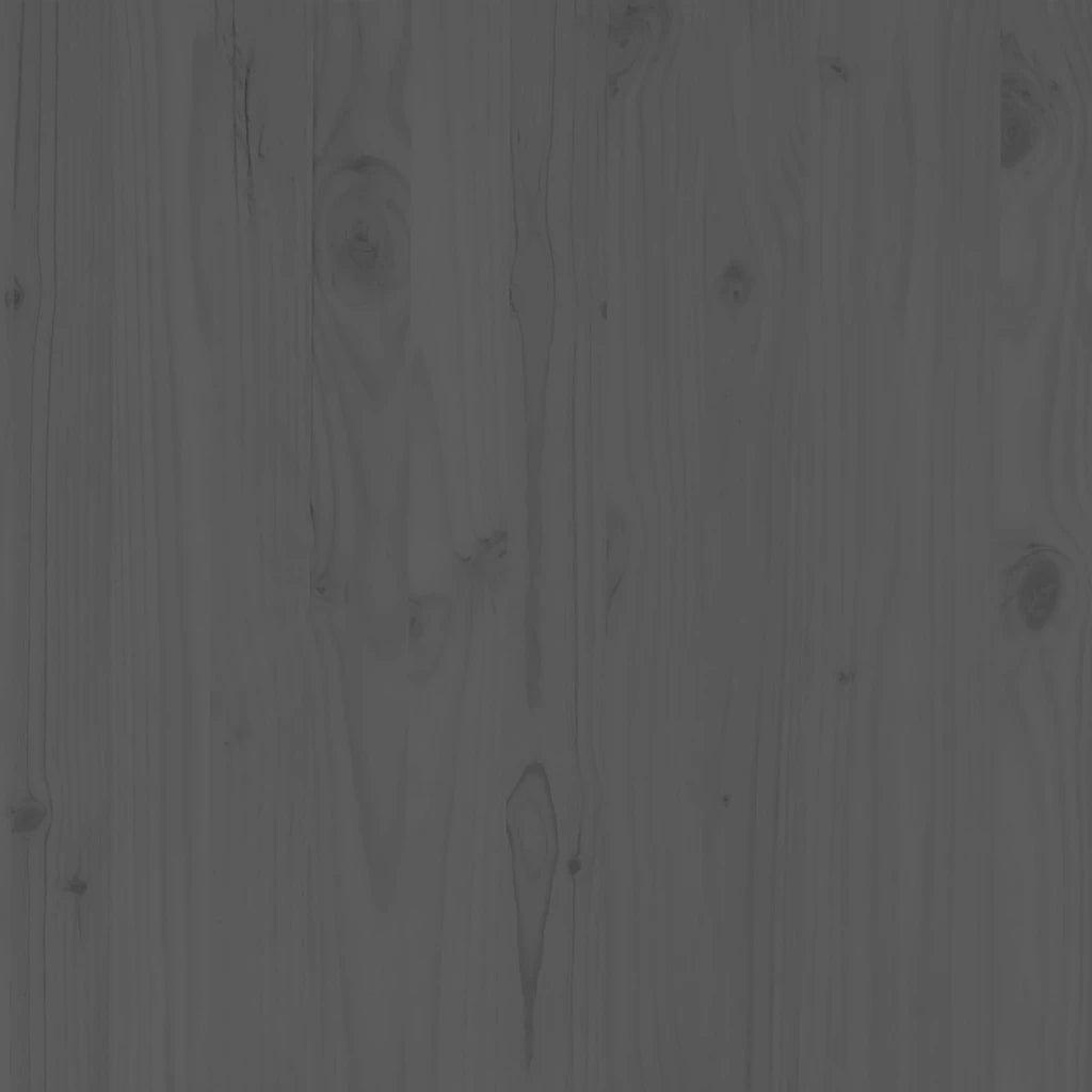 Set Divani da Giardino 3 pz Grigi in Legno Massello di Pino 805707