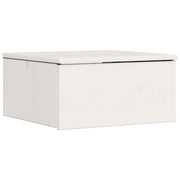 Comodino | Armadio da Notte | Mobiletto da notte Bianco 37 x 35 x 18,5 cm Legno di pino massello