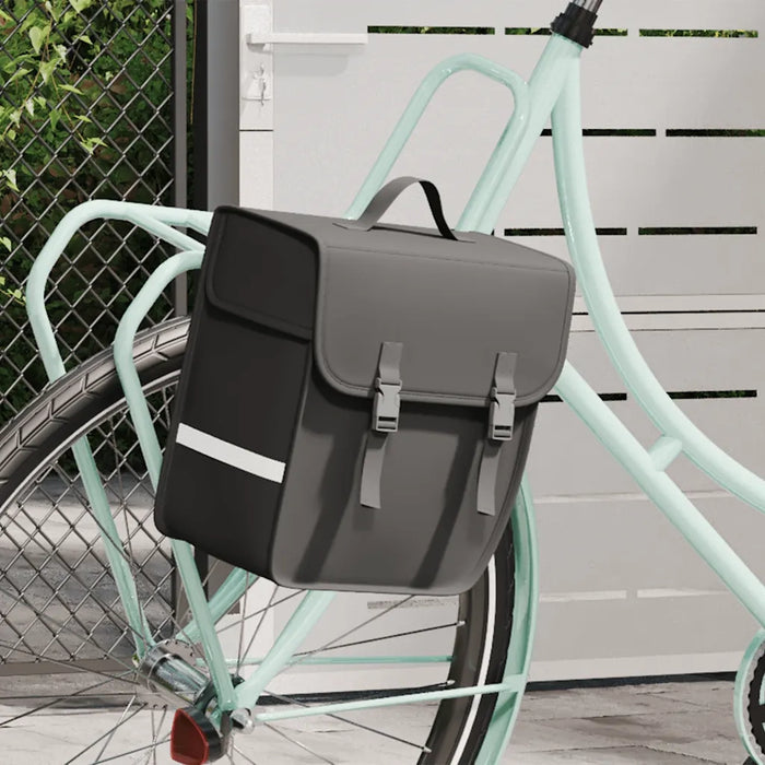 Borsa Singola Bicicletta Impermeabile per Portapacchi 21 L Nero 93252