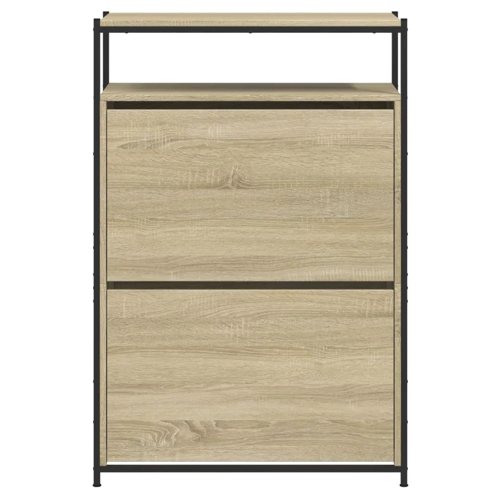 Scarpiera Rovere Sonoma 75x34x112 cm in Legno Multistrato 840035