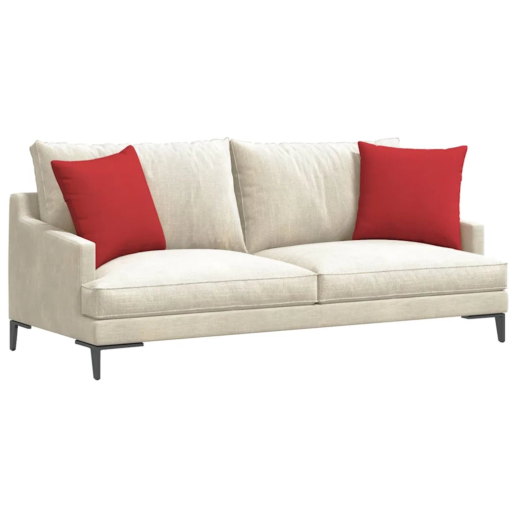 Cuscini da Divano 2 pcs Rosso 45 x 45 cm Tessuto