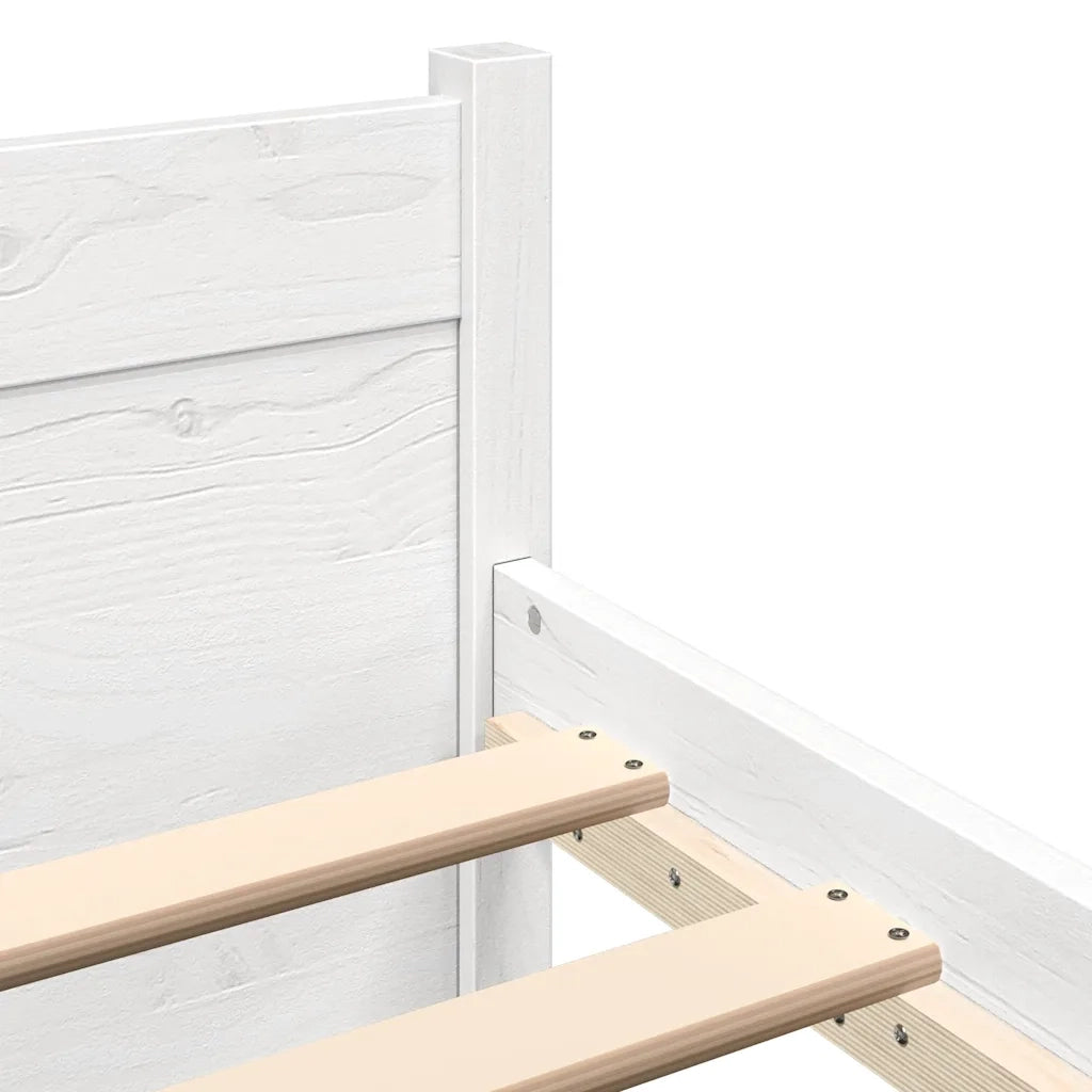 Giroletto Bianco in Legno Massello 90x190 cm 3FT Singolo cod mxl 48371
