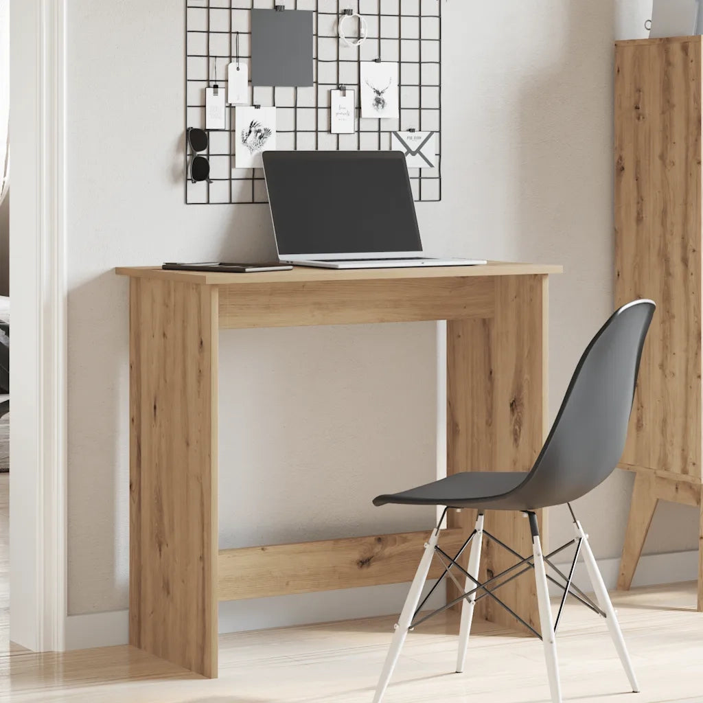 Scrivania Rovere Artigianale 80x40x75 cm in Legno Multistrato 860462