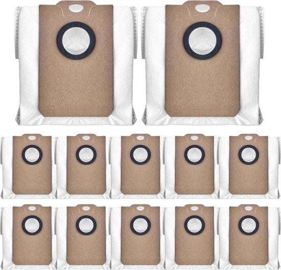 Sacchi di polvere - compatibili con Conga 2299 - 2499 - 7490 - 8290 Immortal Ultra Power Home - grande capacità - 3L Capacità - Sacchi di polvere sostitutivi - accessori - Bianco - 12 pezzi