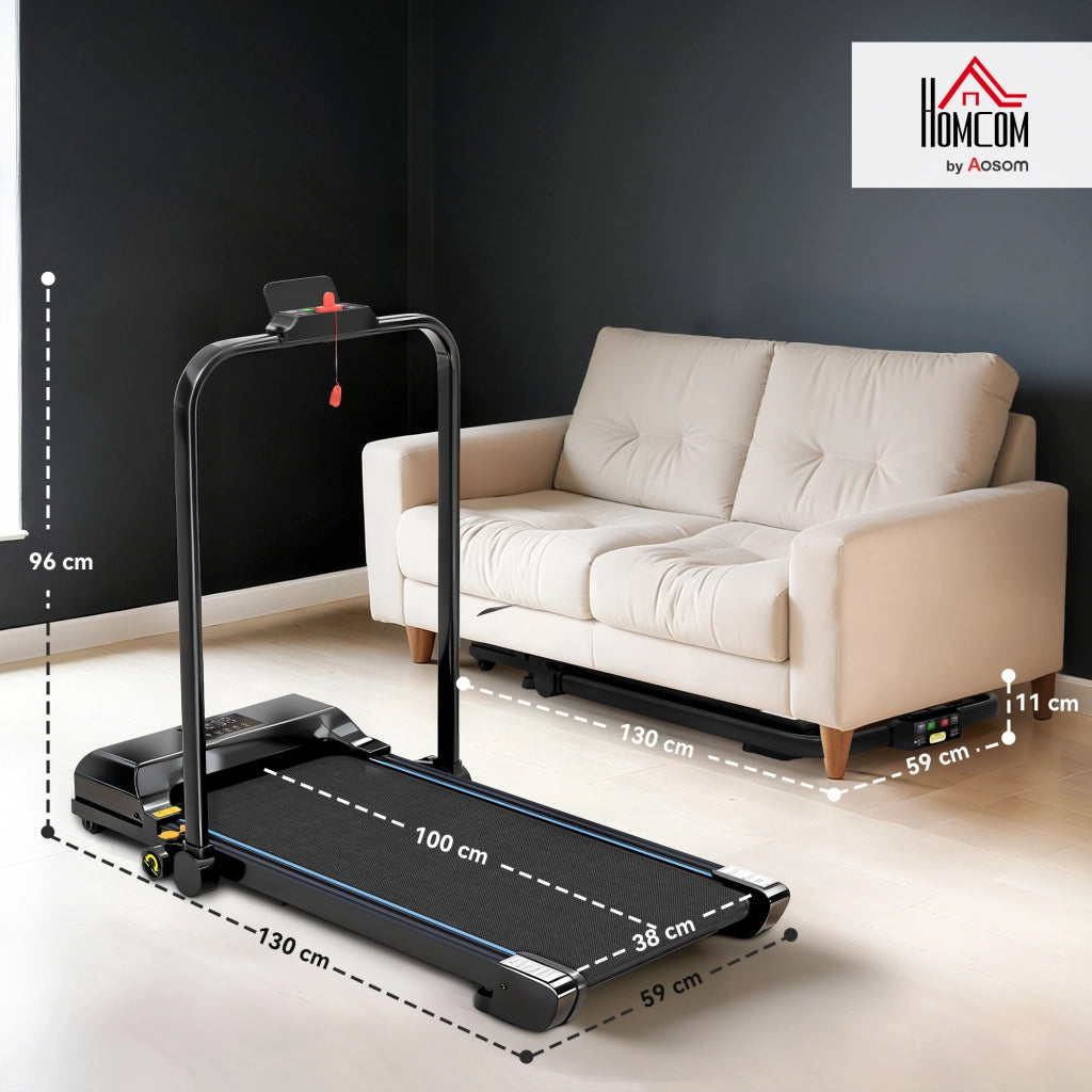 Tapis roulant pieghevole 2,5 HP ¨C zephmum ¨C Nero, velocit¨¤ regolabile 10 km/h, schermo LED, telecomando