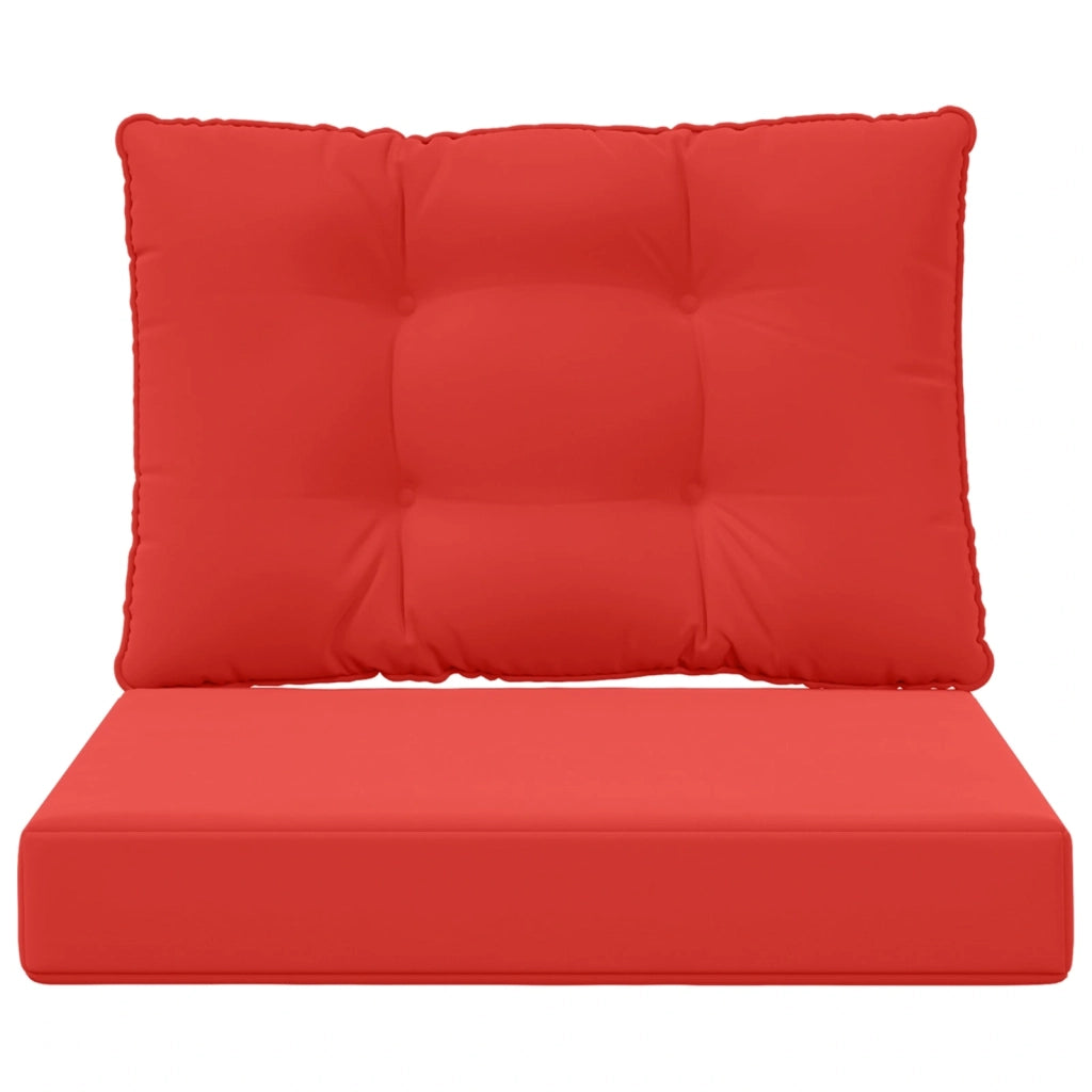 Cuscino per divano da esterno 2 pcs Rosso Poliestere