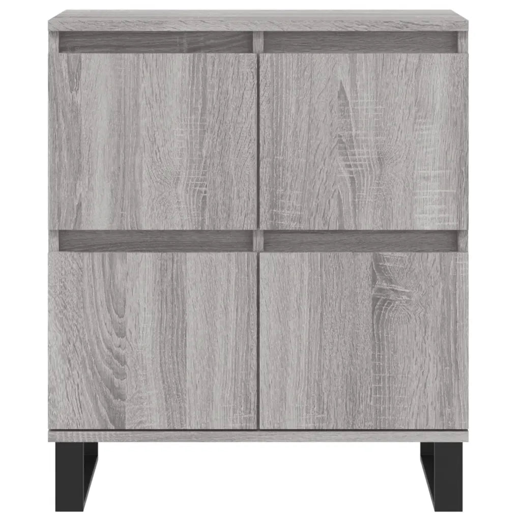 Credenze 3 pz Grigio Sonoma in Legno Multistrato 3190211