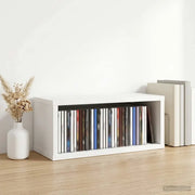 Rack per Stoccaggio CD Bianco 40 x 17 x 17 cm 8012706