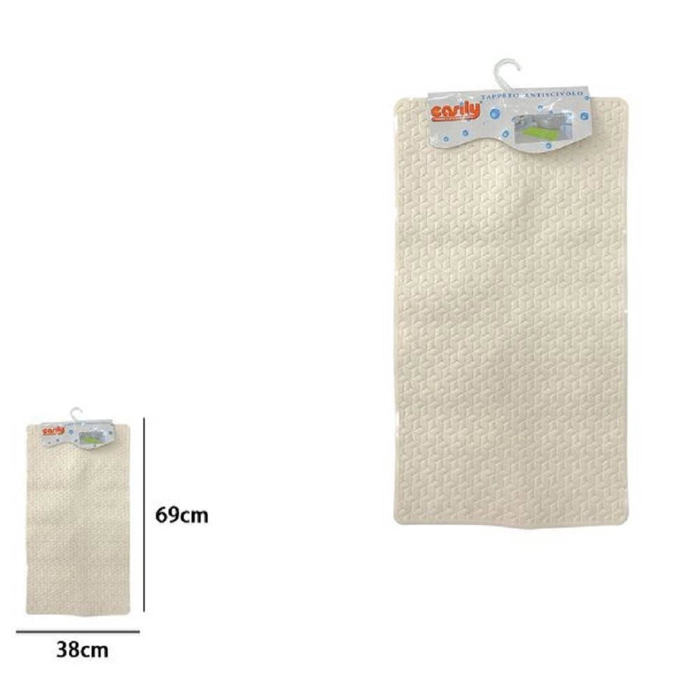 Trade Shop - Tappeto Tappetino In Pvc Antiscivolo Per Vasca Da Bagno Doccia 69 X 38 Cm 59314 -
