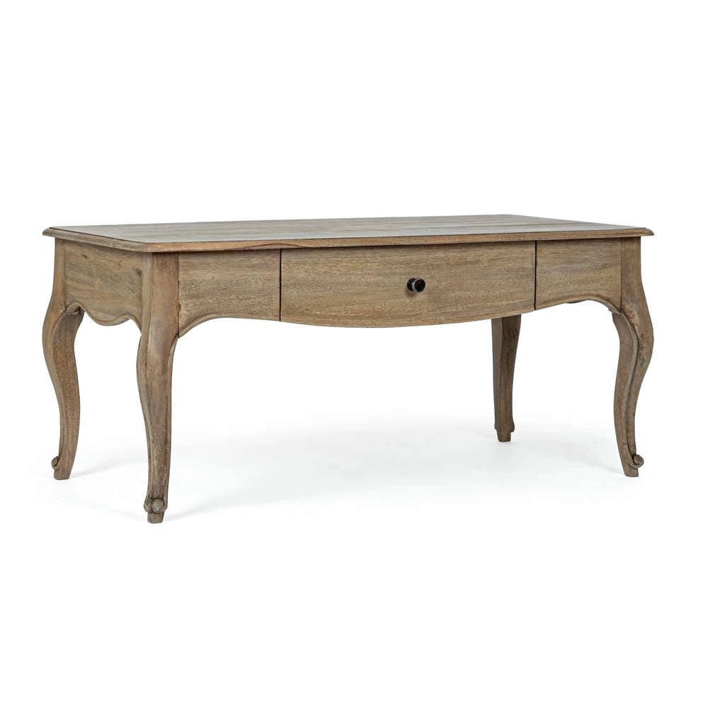 Tavolino in Legno Antico Vintage con Cassetto Domitelle Bizzotto
