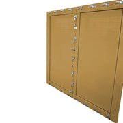 Porta antiallagamento su misura anta doppia altezza da 160 a 220 cm larghezza da 150 a 180 cm colore su richiesta