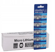Batterie Litio CR1220 3V – Pacco da 5 | Tecnologia Alcalina, Ecologiche