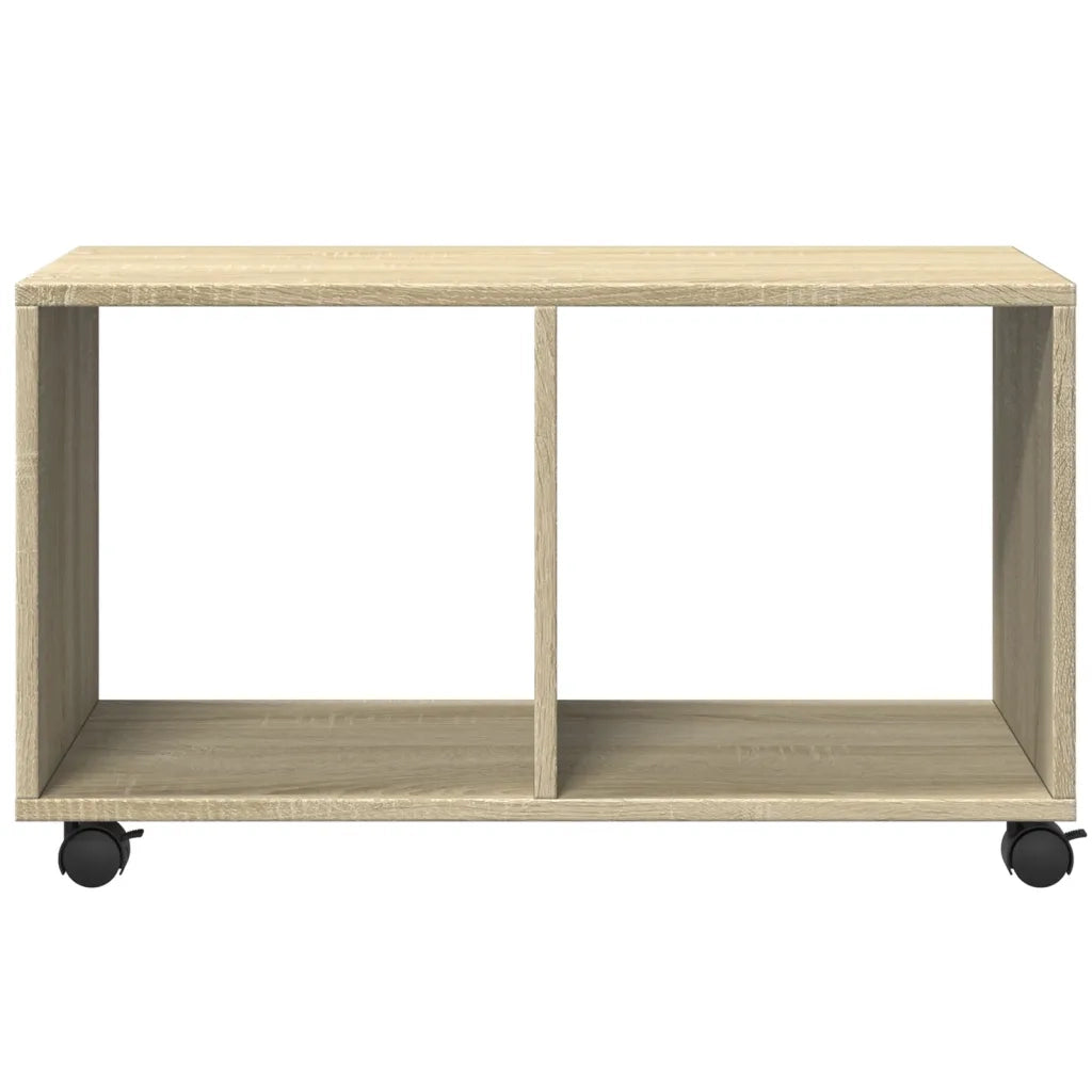 vidaXL Mobiletto con Ruote Rovere Sonoma 72x33x42,5 cm in Truciolato