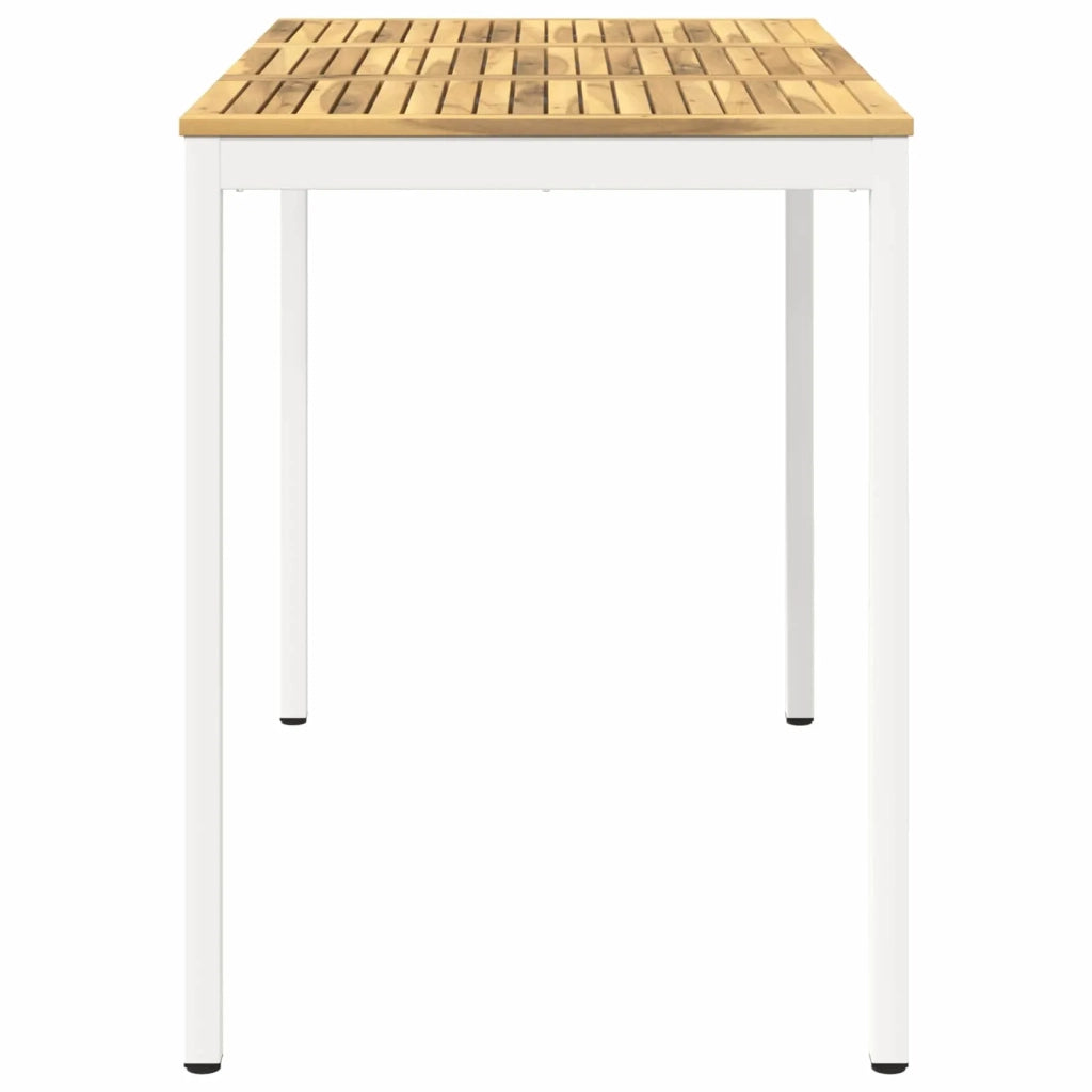 Tavolo Bar da Giardino Bianco 141 x 80,5 x 105 cm 901783