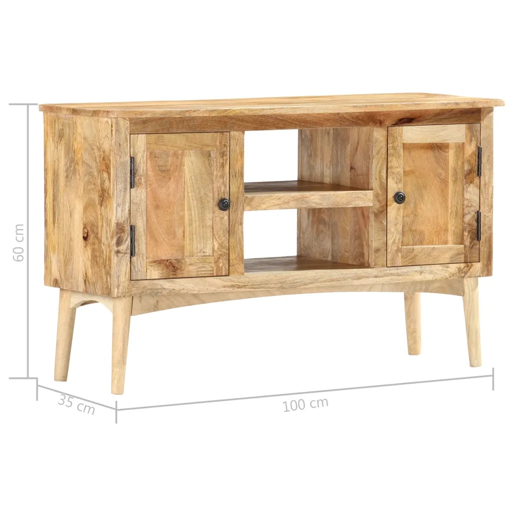 Credenza 100x35x60 cm in Legno Massello di Mango cod mxl 56618