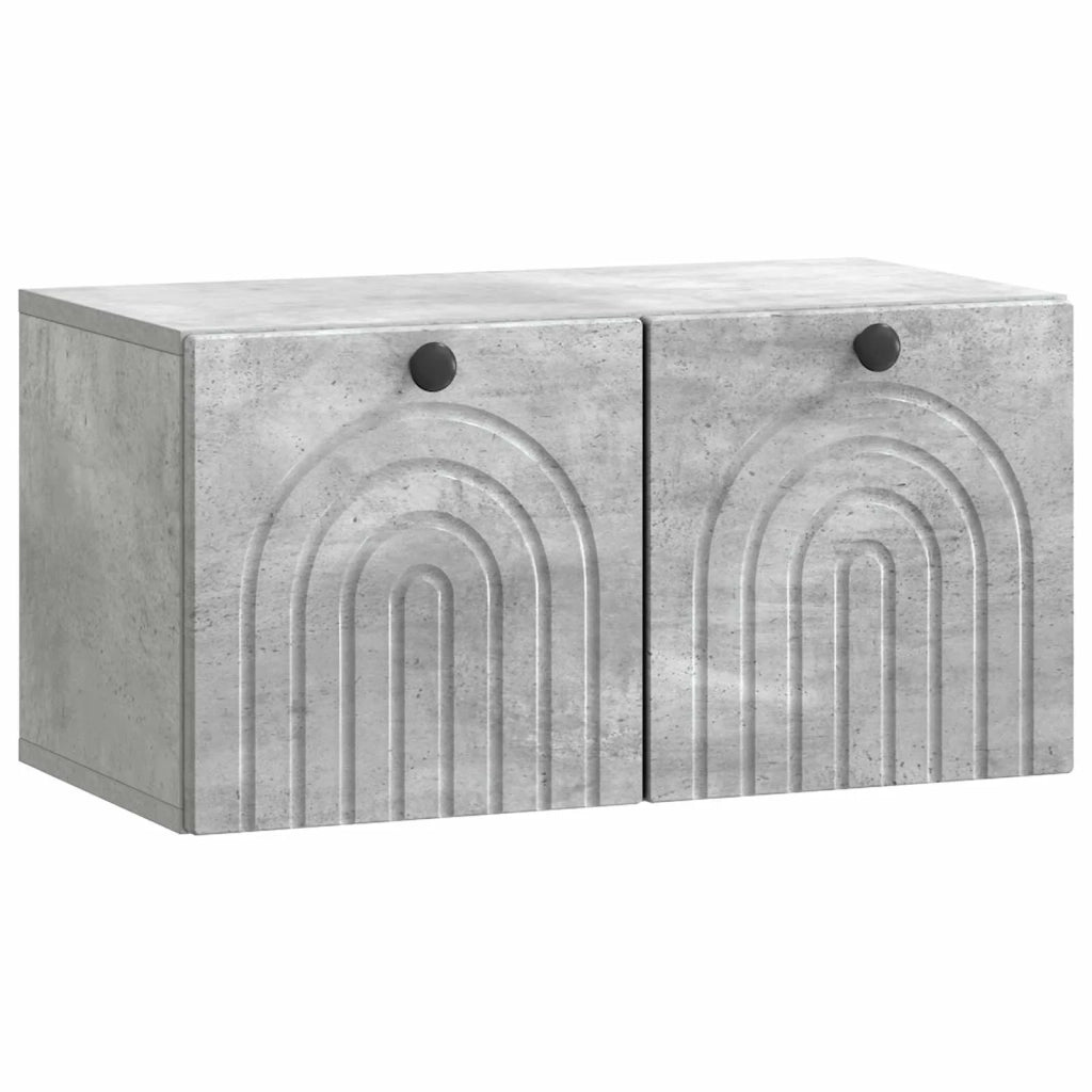 Mobile Porta TV da Muro Grigio Cemento 59,5 x 31 x 30 cm