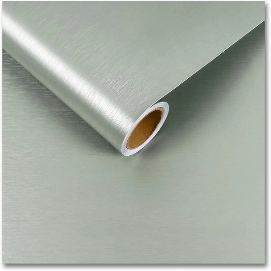 Tappetino da Incollare per Pareti - Effetto Metallic Saliegro - 30cmx200cm - Rimovibile - Impermeabile