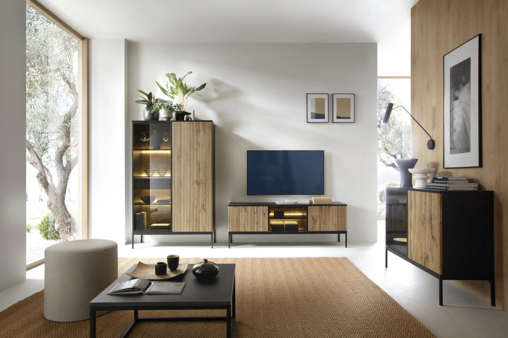 Komodee Tavolino Laval ST97 Nero/Rovere 54x56x39 cm