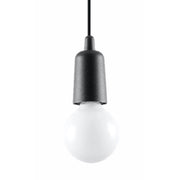 Lampada a sospensione Matero 1 nera E27 Pure Lume PU.0572