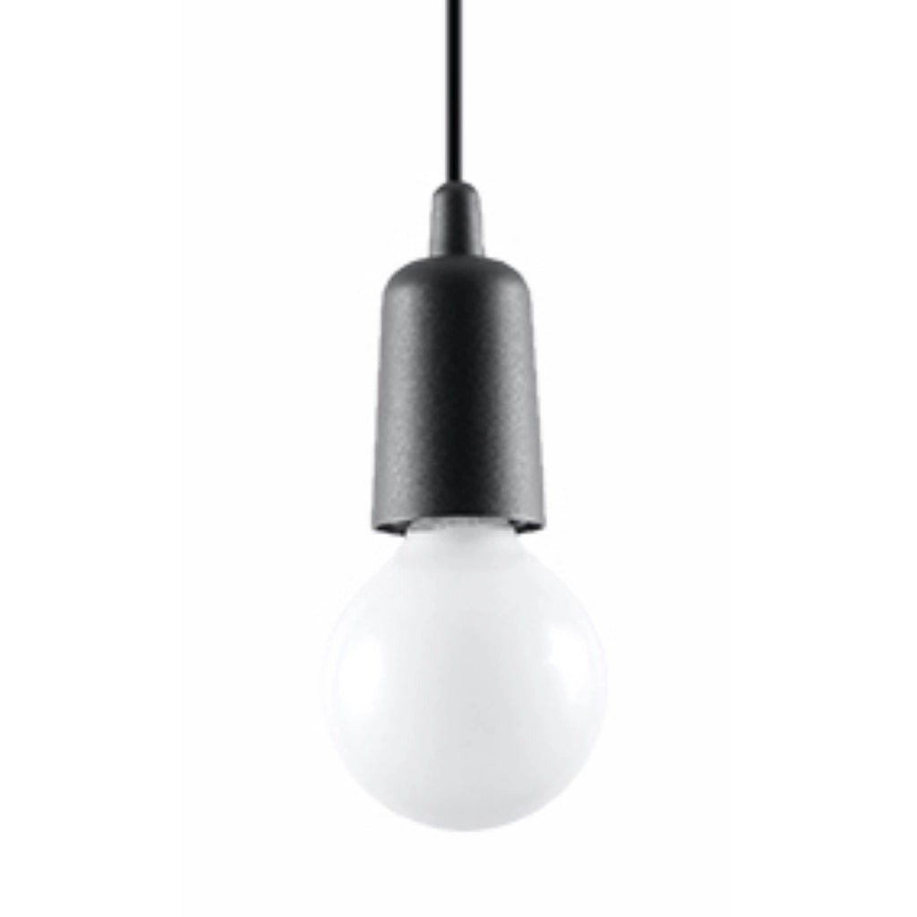 Lampada a sospensione Matero 1 nera E27 Pure Lume PU.0572