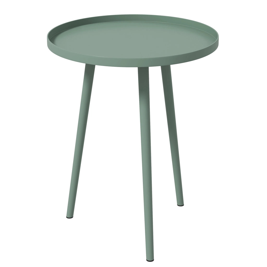 Tavolino da giardino ¨C Zephmum ¨C Verde, Acciaio, 40x40x50 cm