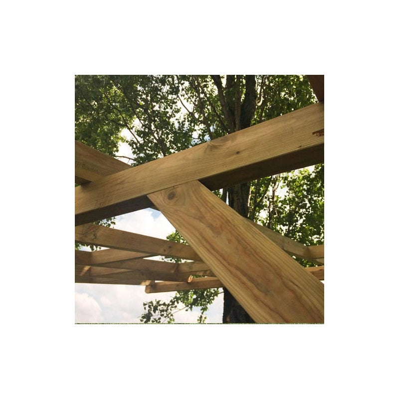 Tetto Couv'TerrasseÂ® in Legno 3x3m - Senza tetto