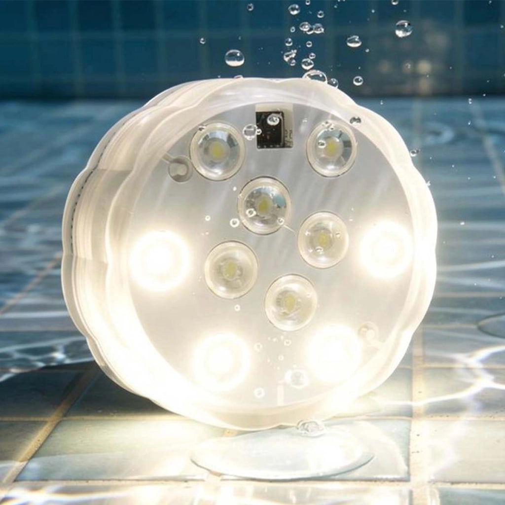 Lampada LED Decorativa RGB Subacquea 5W Telecomandata per Piscina e Acquario Bianco Avizar