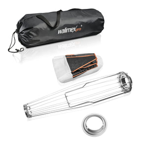 360° Ambient Light Softbox - 450 x 650 x 650 mm - Con adattatore compatibile con Aurora/Bowens e meccanismo push down - Accessori per la fotografia Studio Outdoor Persone Ritratto