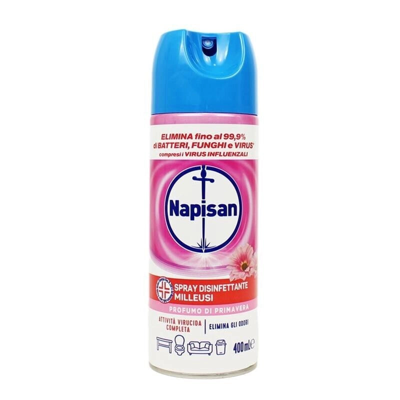 NAPISAN SPRAY DISINFETTANTE MILLEUSI PROFUMO DI PRIMAVERA ELIMINA GLI ODORI  400ML