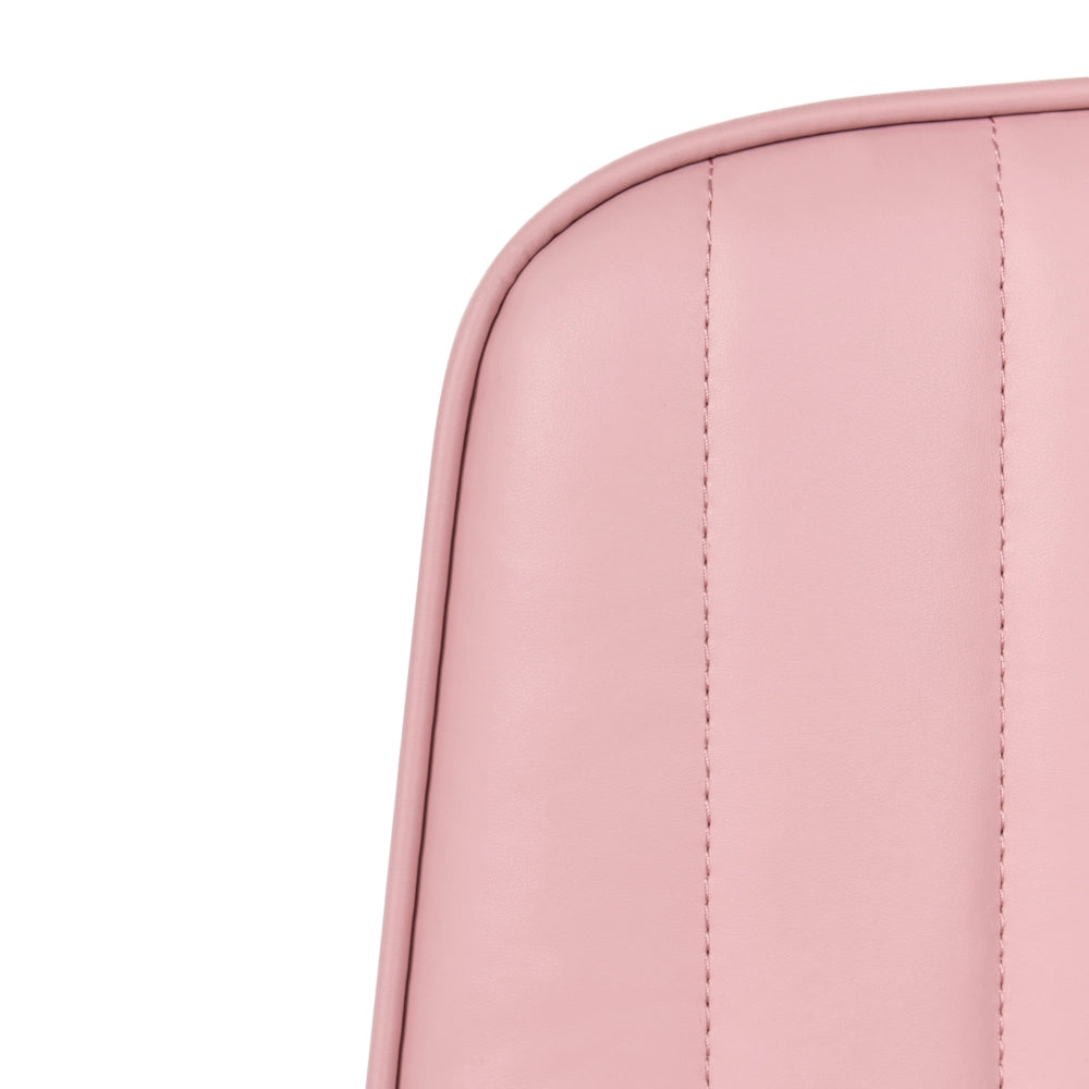 Sedia da ufficio retrò in similpelle beige stile retò tradizionale per ufficio di casa