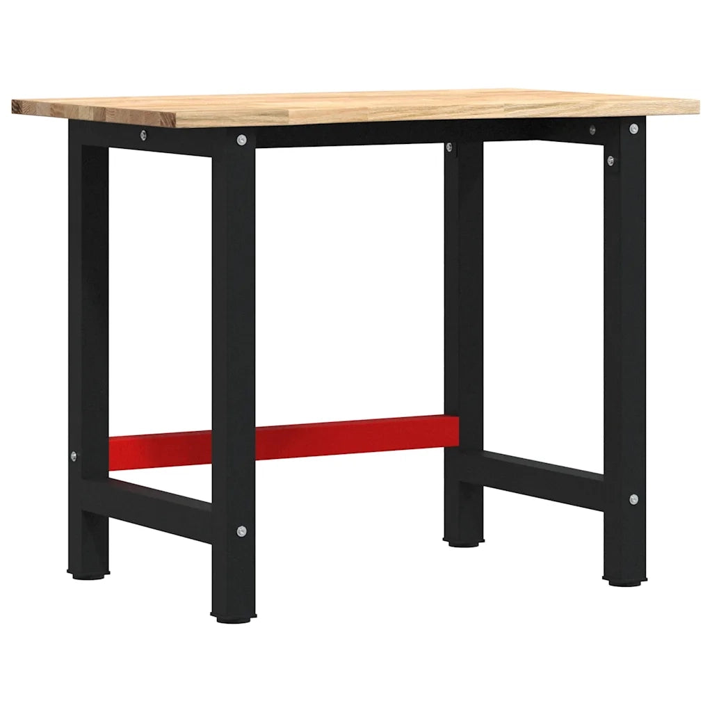 vidaXL Banco Lavoro 100x60x81,5 cm Legno Massello Rovere