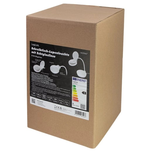 Lampada LED da Tavolo con Lente d'ingrandimento a 8 e 36 Diottrie Dimmerabile