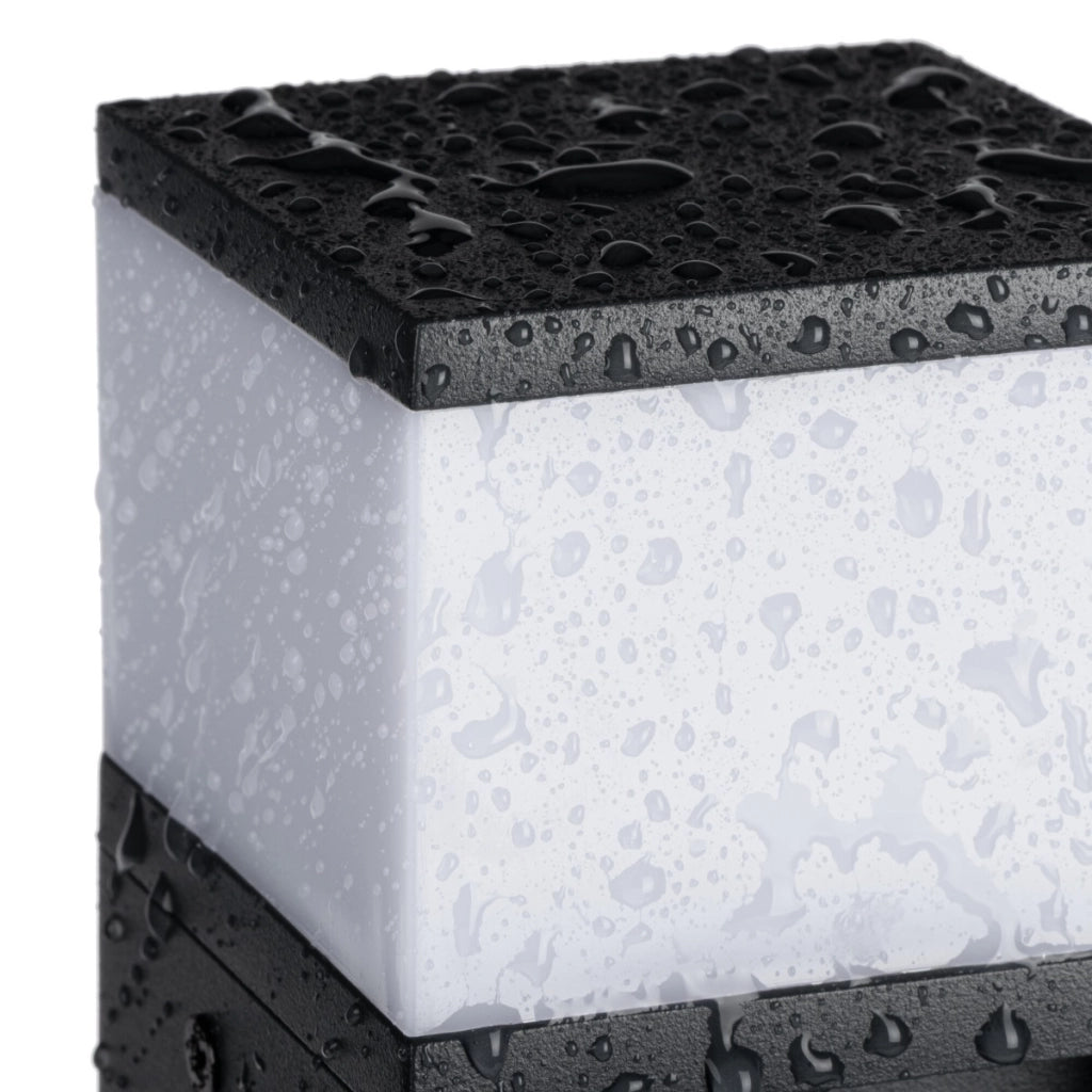 Paletto da giardino quadrato nero 50cm G9 IP44 Kanlux