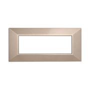 Placca Piramide Serie Moon 6P Colore Bronzo Compatibile Con Bticino Axolute
