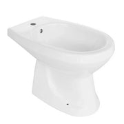 Bidet a terra felce in porcellana bianca