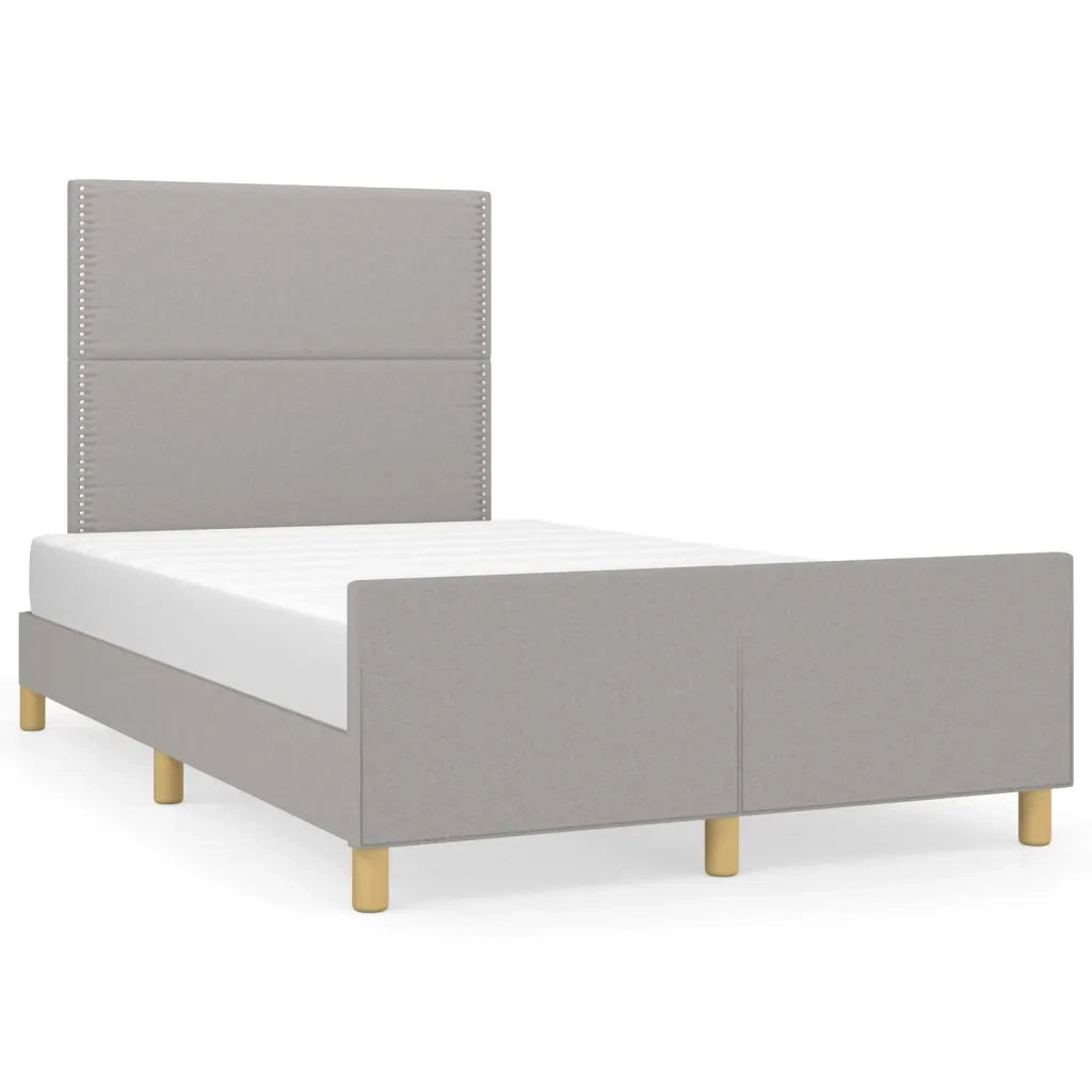 Giroletto senza Materasso Grigio Chiaro 120x200 cm Tessuto 3124960