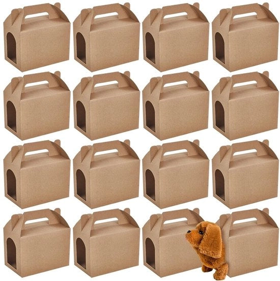 Dono di festa da 36 pezzi - Dimensioni: 9 x 14 x 14,6 cm - Apertura: 7,3 x 5,25 cm - Ideale per dolci e snack - Feste di compleanno - Eventi tematici animali - Confezione regalo