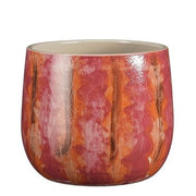 Vaso tondo Nigel rosa scuro  21x24 cm