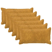 Federa 6 pcs HOUTEN Giallo 40 x 70 cm Fleece in microfibra 917875