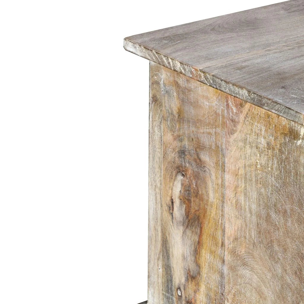Pratico mobile porta TV/buffet di design in legno massello di mango 2502022