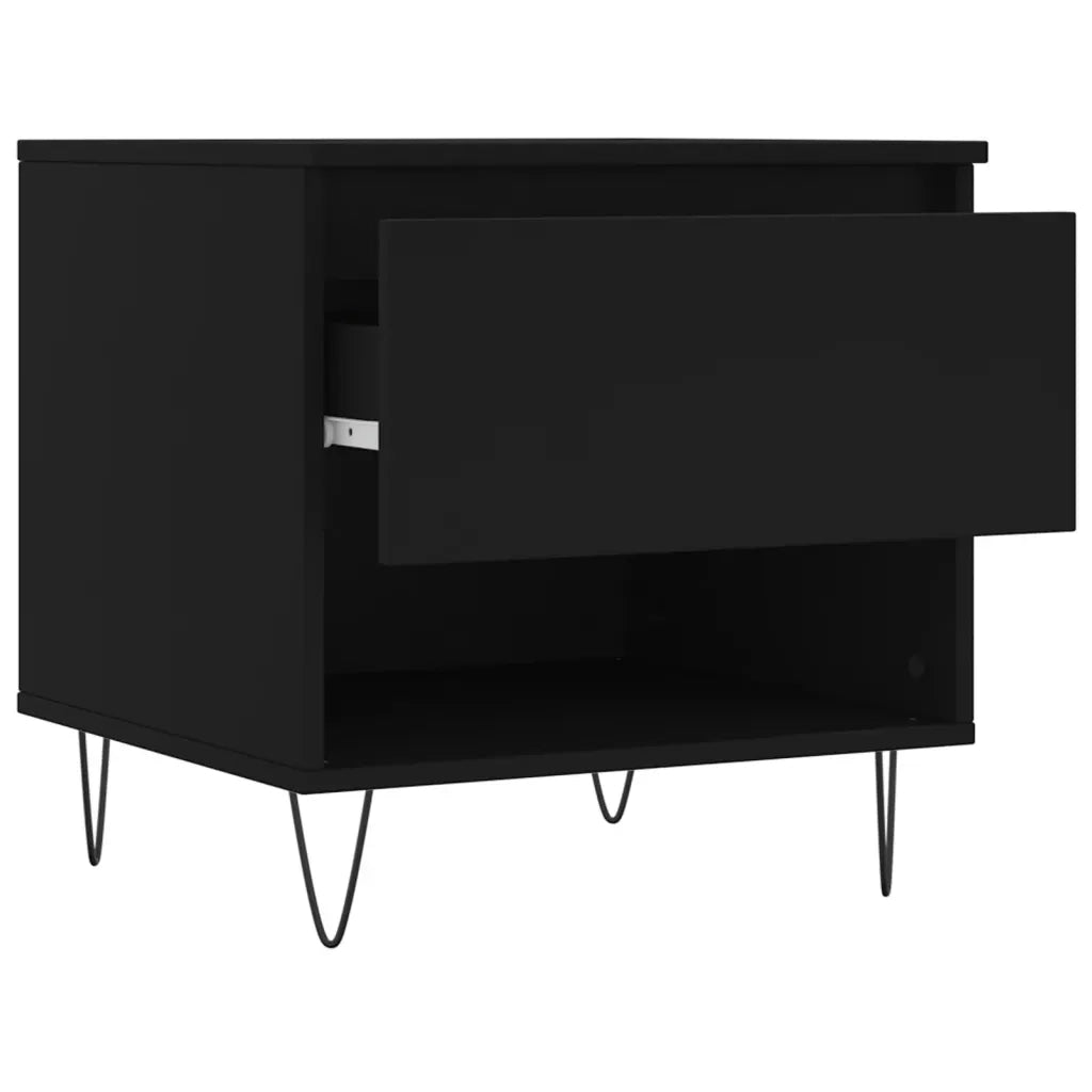 Tavolino da salotto | Tavolino da caff¨¨ | Tavolino da Soggiorno Nero 50x46x50 cm in Legno Multistrato