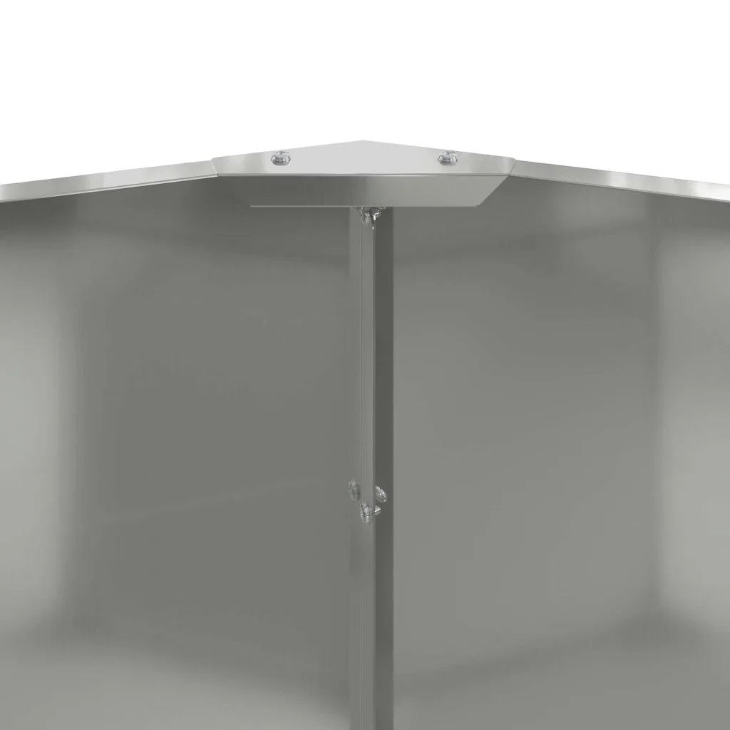 Fioriera Argento 60 x 60 x 50 cm Acciaio zincato 883764