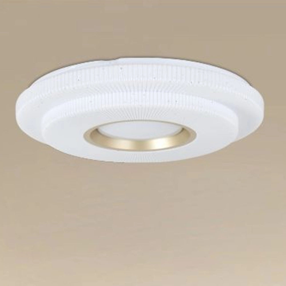 Trade Shop - Plafoniera Led Lampada Da Soffitto 45w Luce Bianco Freddo 6500k Oro Bianco 45502 -