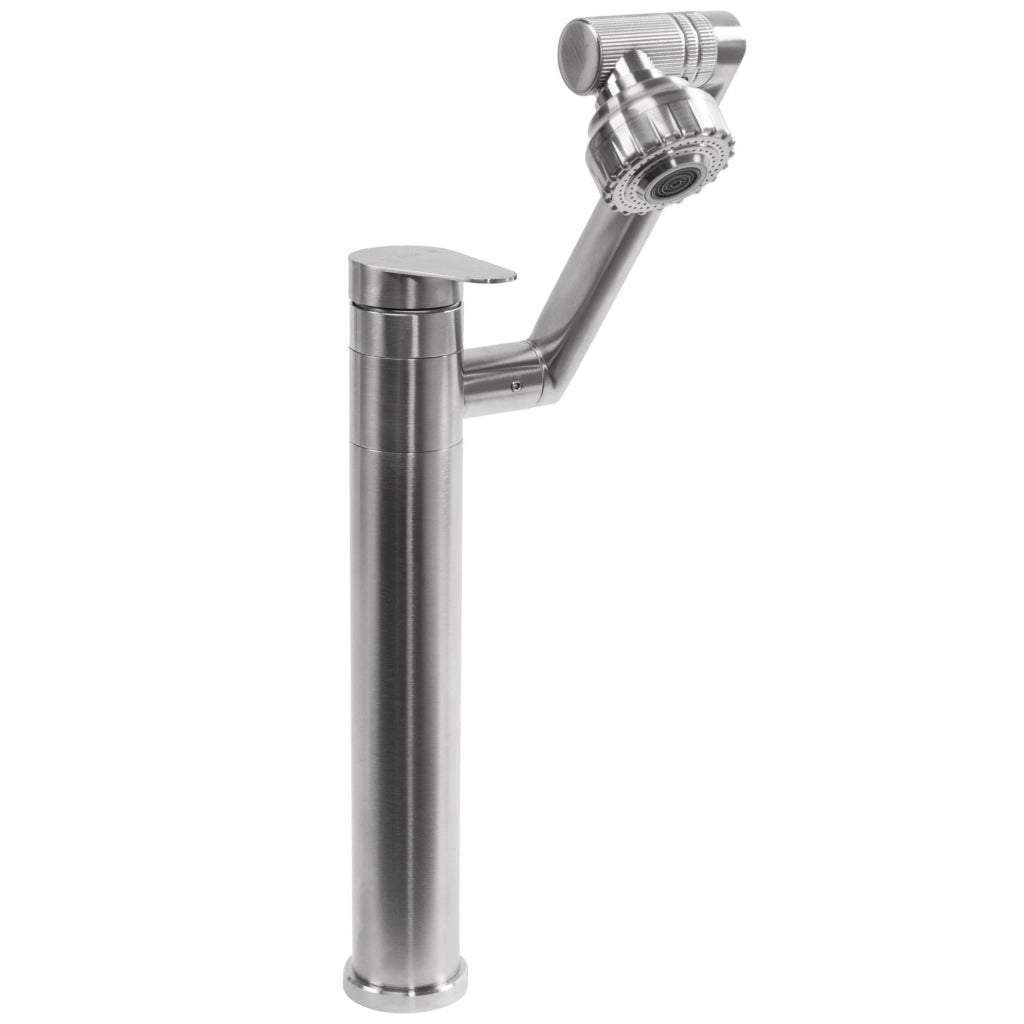 Rubinetto Da Bagno Rea Paco Nickel Brush Inox High