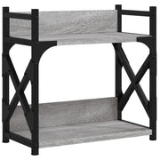 Sonoma Supporto per stampante a 2 livelli Scrivania/Mobile per ufficio 40 x 20 x 40 cm Grigio 02_0044794